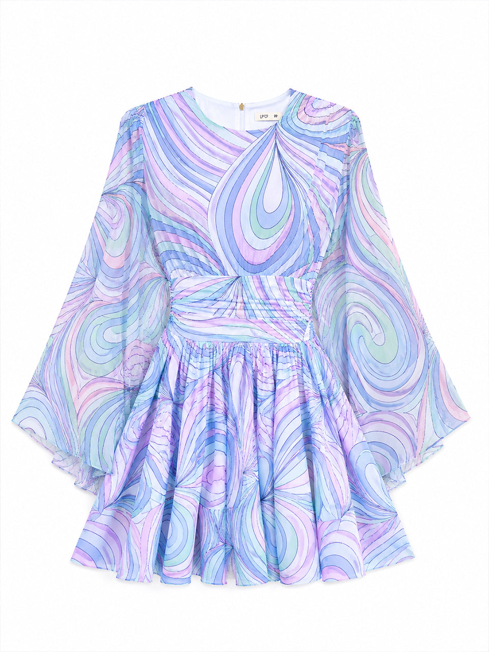Vestido Curto Estampado em Tule Bayswater
