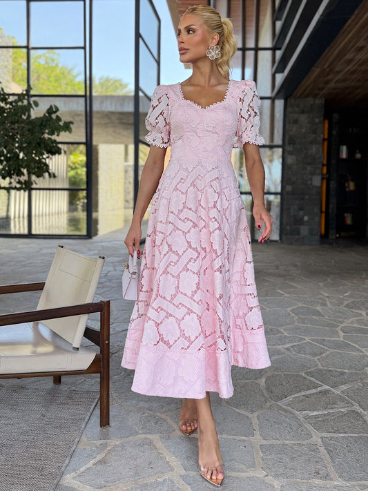 Vestido Midi de Renda Bella di Rosa