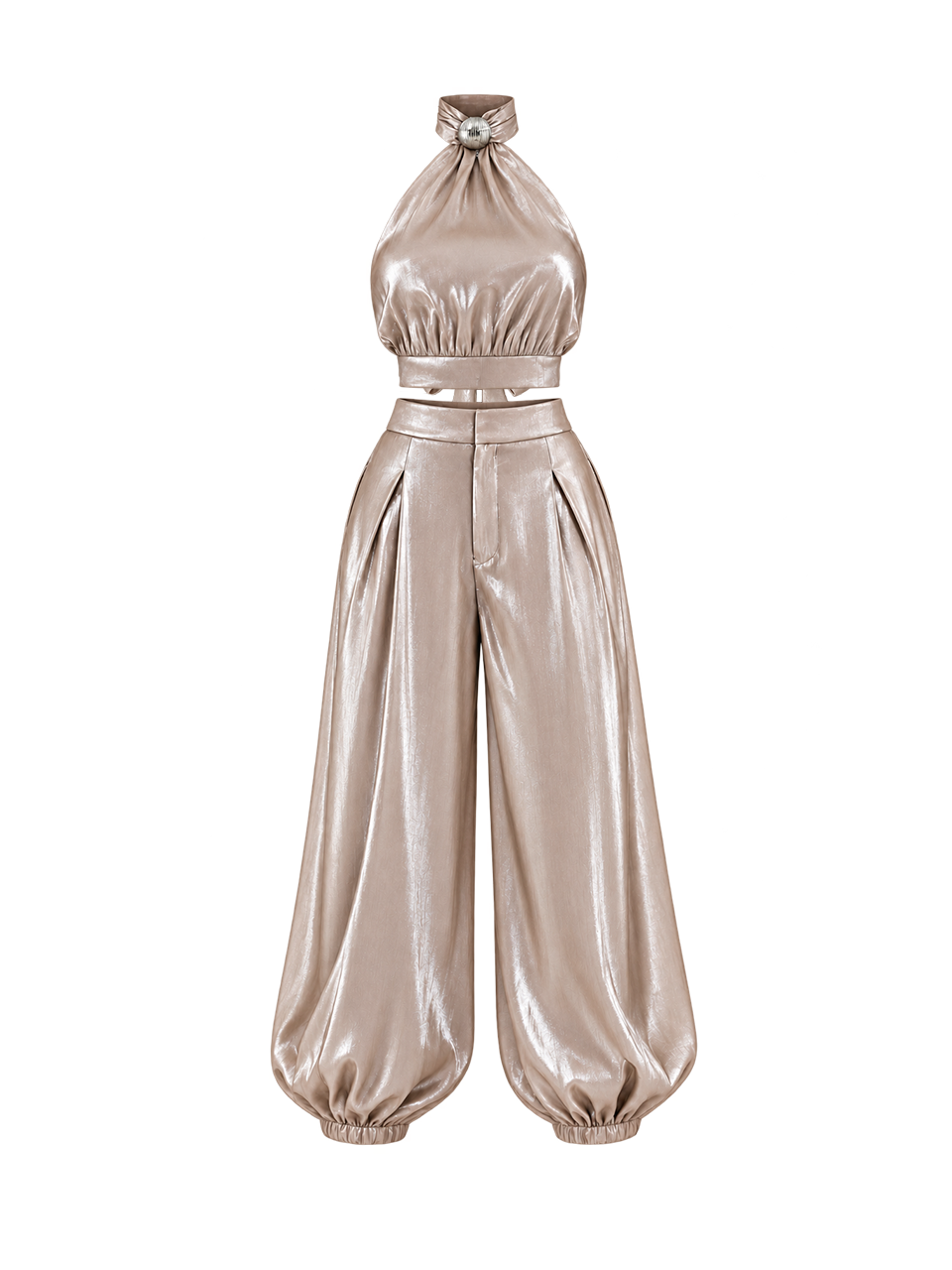 Conjunto Wishes Feminino Prata em Tecido Acetinado | Limonada Pink